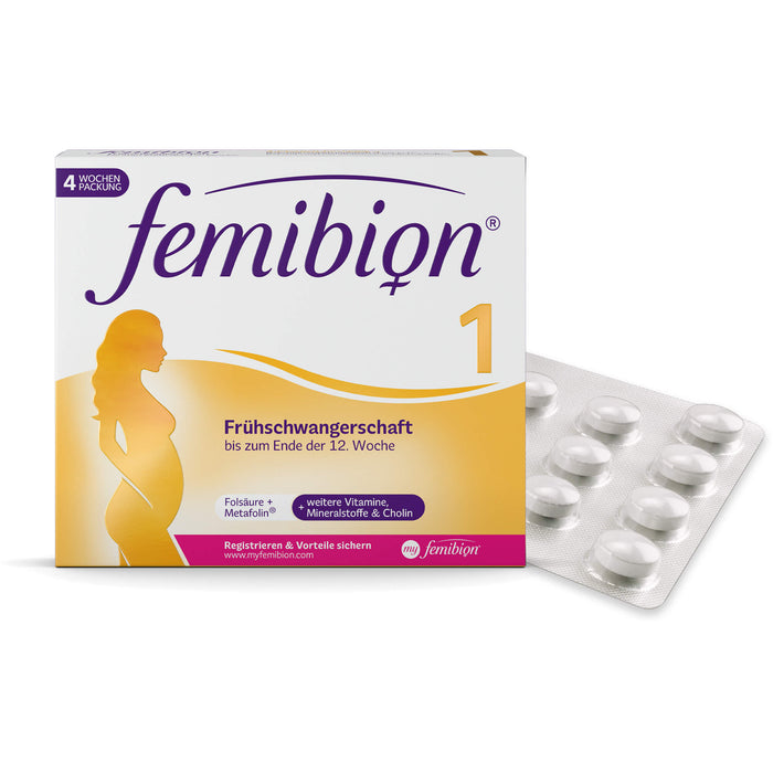 Femibion 1 Frühschwangerschaft Tabletten, 28 pc Tablettes