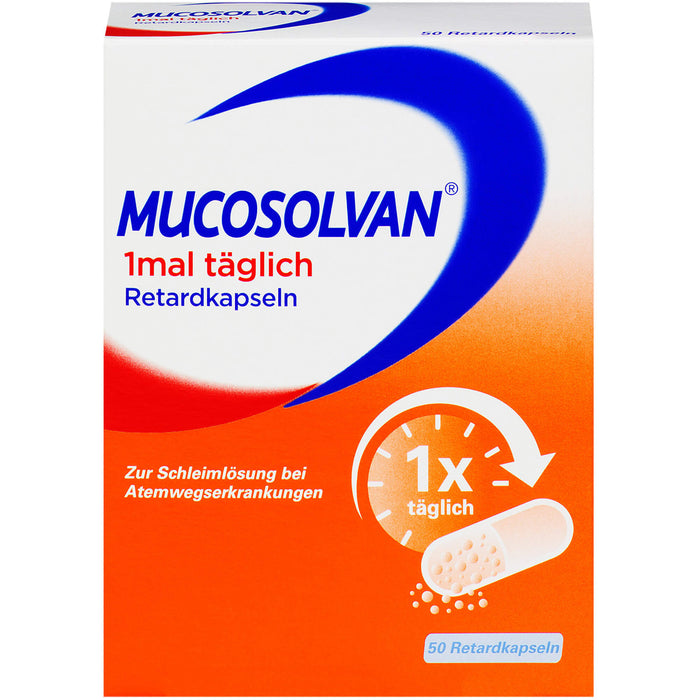 MUCOSOLVAN 1mal täglich Retardkapseln, 50 pc Capsules