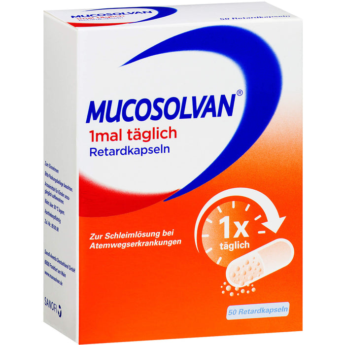 MUCOSOLVAN 1mal täglich Retardkapseln, 50 pc Capsules