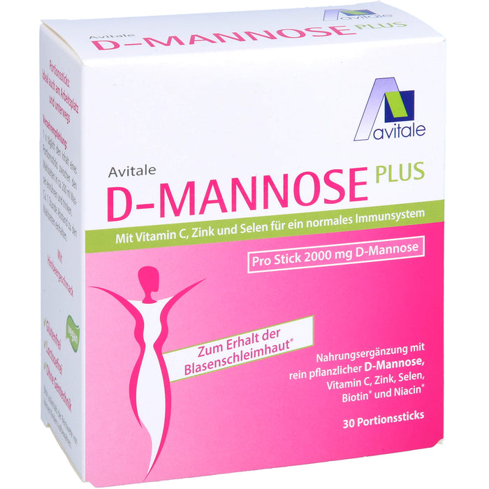 D-Mannose Plus 2000mg Sticks m. Vit. u. Mineralst., 30X2.47 g PUL