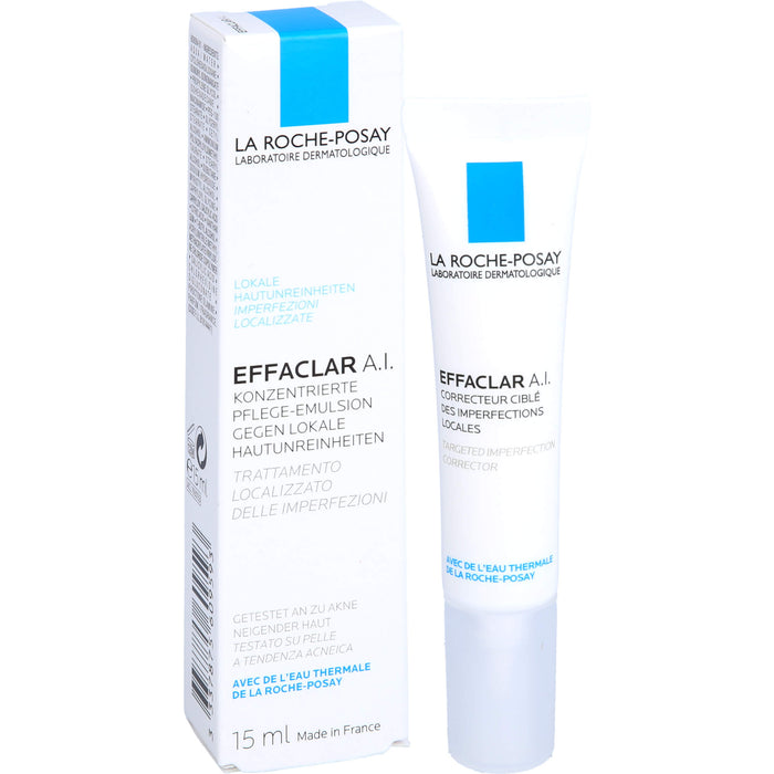 LA ROCHE-POSAY Effaclar A.I. Pflege-Emulsion gegen lokale Hautunreinheiten, 15 ml Crème