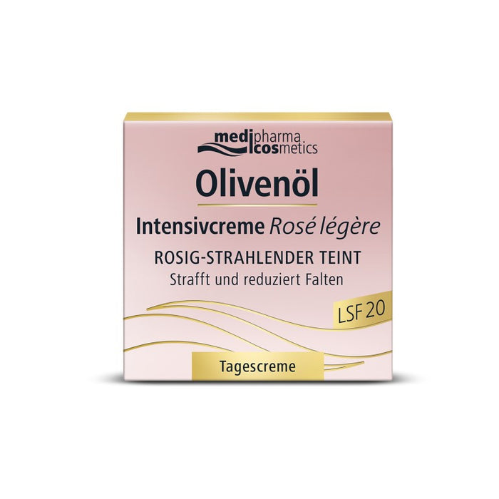 medipharma cosmetics Olivenöl Intensivcreme Rosé légère Tagescreme LSF 20, 50 ml Crème