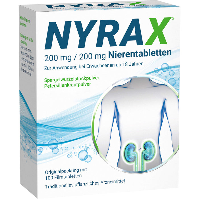 NYRAX 200 mg / 200 mg Nierentabletten, 100 St. Tabletten