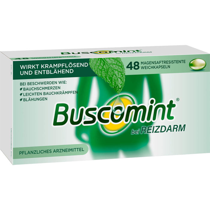 Buscomint Weichkapseln bei Reizdarm, 48 pc Capsules