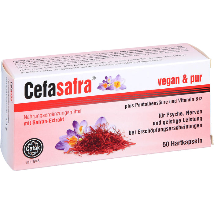 Cefasafra Kapseln für Psyche, Nerven und geistige Leistung, 50 pcs. Capsules