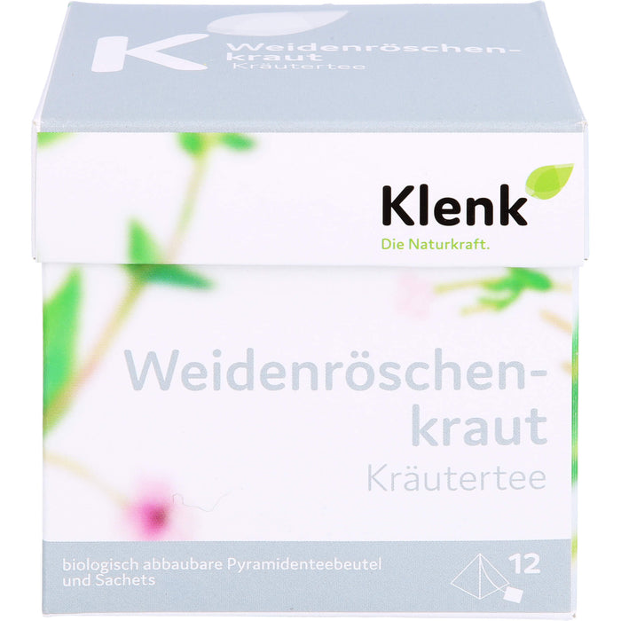 Klenk Kräutertee  Weidenröschenkraut Pyramidenbeutel kleinblütig, 12 pc Sac filtrant