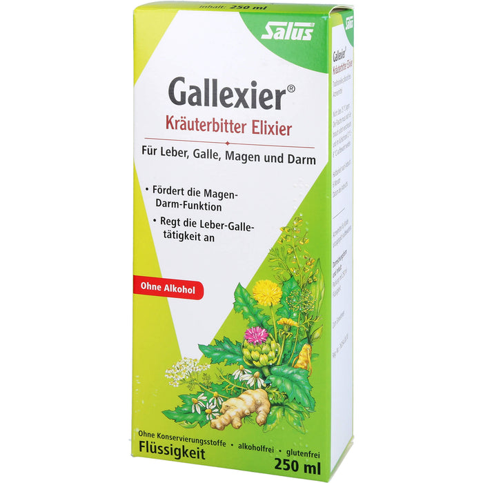 Salus Gallexier Kräuterbitter Elixier, 250 ml Lösung