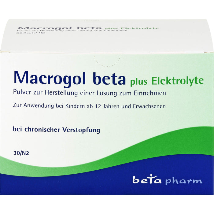 Macrogol beta plus Elektrolyte, Pulver zur Herstellung einer Lösung zum Einnehmen, 30 St PLE