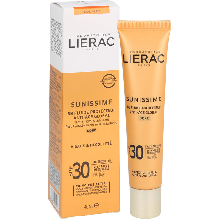 LIERAC SUNISSIME BB Schutzfluid DORE LSF30, 40 ml CRE