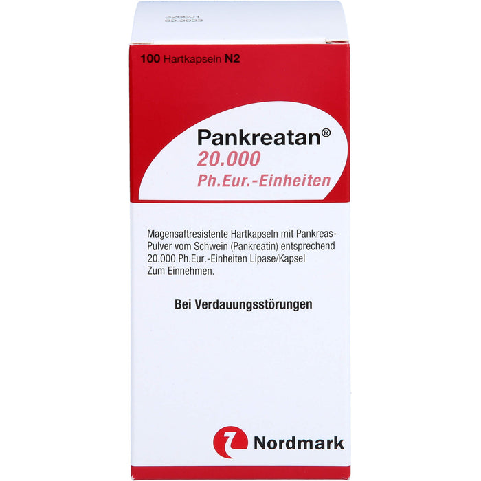 Pankreatan 20.000 Ph.Eur.-Einheiten Hartkapseln, 100 St. Kapseln