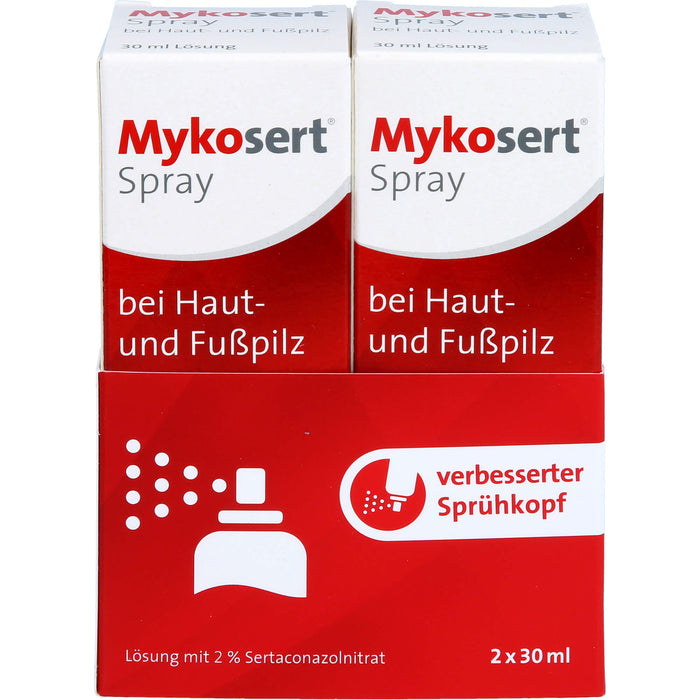 Mykosert Spray bei Haut- und Fußpilz, 60 ml Lösung