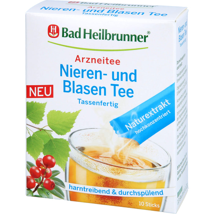 Bad Heilbrunner Nieren- u. Blasen Tee Tassenfertig, 10X1.2 g PUL