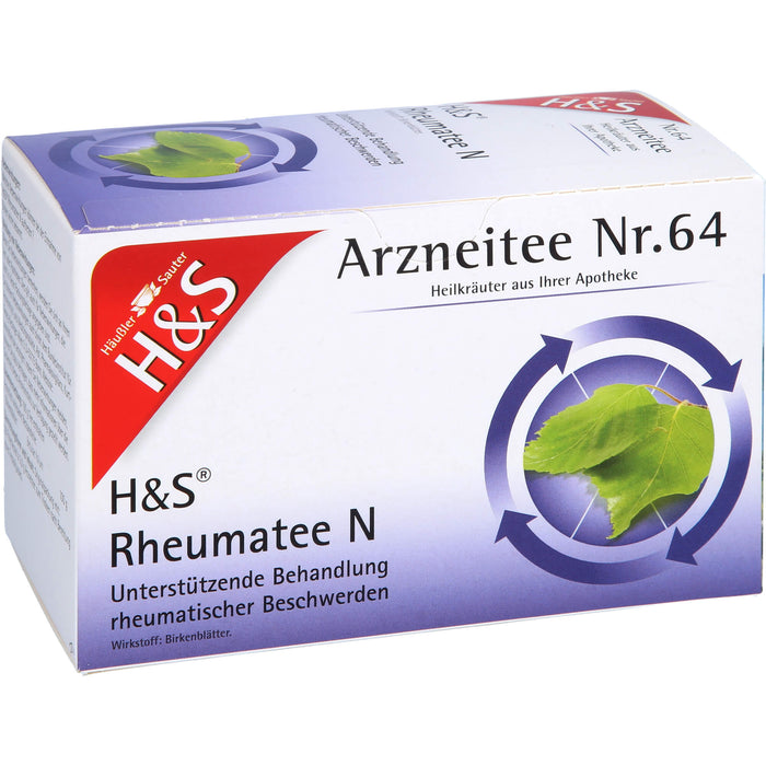 H&S Rheumatee N zur unterstützenden Behandlung rheumatischer Beschwerden, 20 pc Sac filtrant