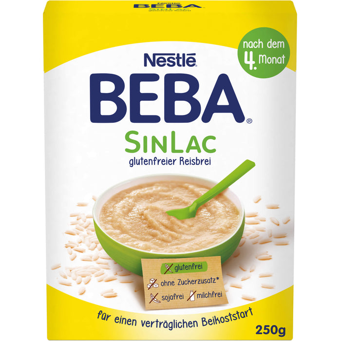 Nestlé BEBA SinLac glutenfreier Reisbrei Pulver, 250 g Powder