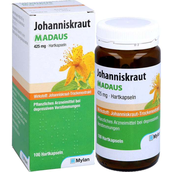 Johanniskraut MADAUS 425 mg Hartkapseln bei depressiven Verstimmungen, 100 St. Kapseln