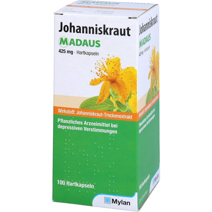 Johanniskraut MADAUS 425 mg Hartkapseln bei depressiven Verstimmungen, 100 pcs. Capsules