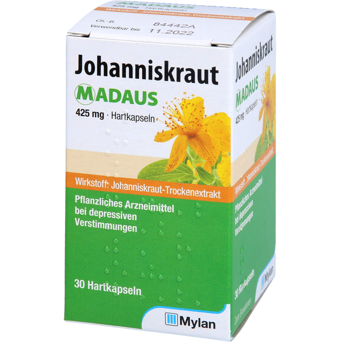 Johanniskraut MADAUS 425 mg Hartkapseln, 30 pcs. Capsules