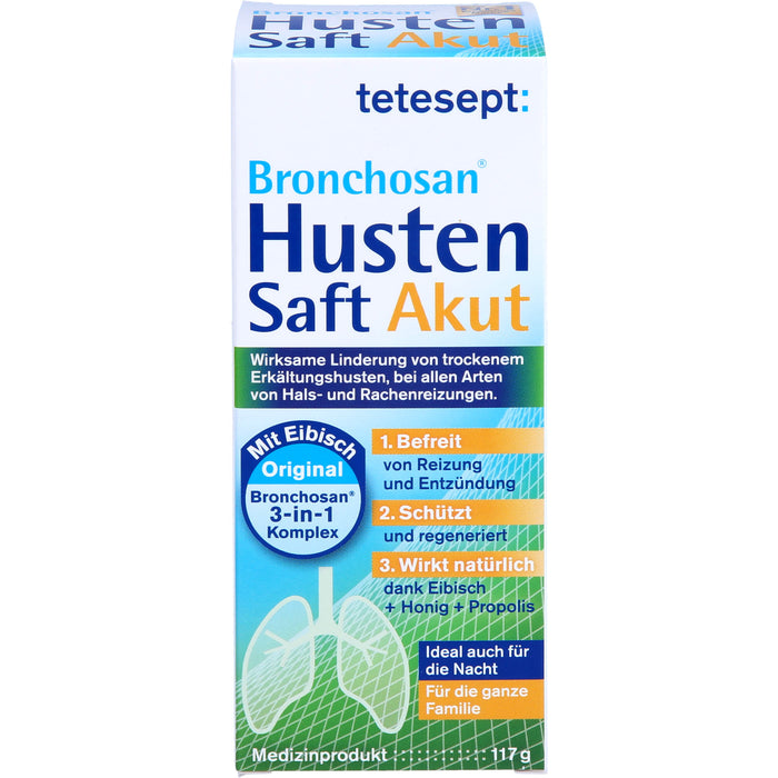 tetesept Bronchosan Husten Akut Saft, 117 g SAF