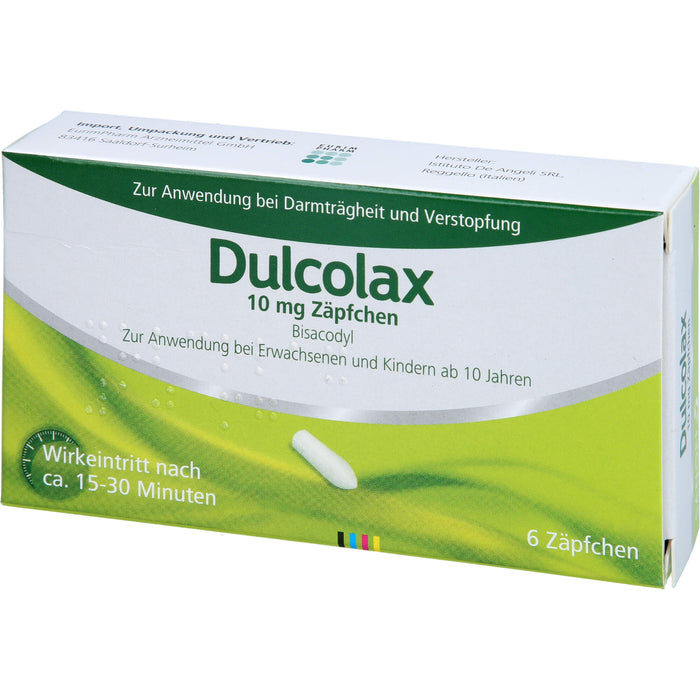 Dulcolax Zäpfchen Reimport EurimPharm, 5 pcs. Suppositories