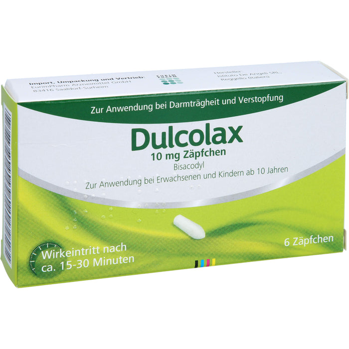 Dulcolax Zäpfchen Reimport EurimPharm, 5 pcs. Suppositories