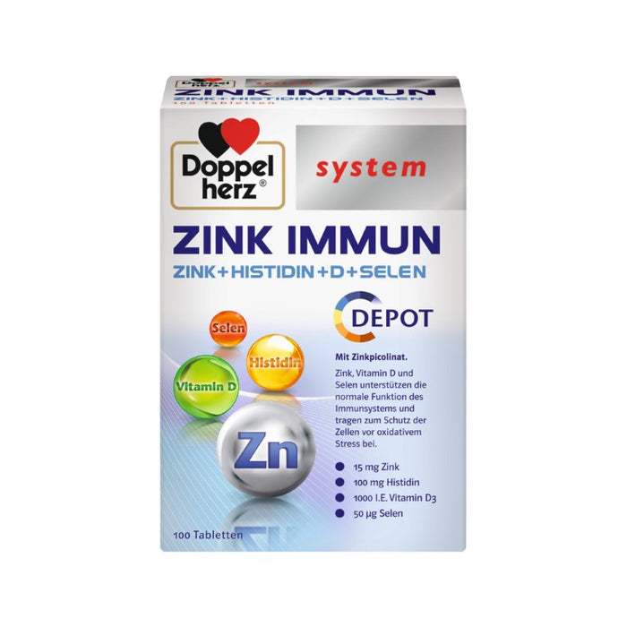 Doppelherz Zink Immun Depot system, 100 St TAB