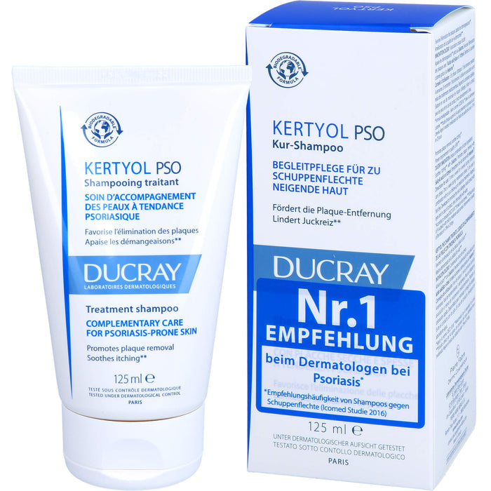 DUCRAY Kertyol P.S.O. ausgleichendes Kur-Shampoo, 125 ml Shampoo