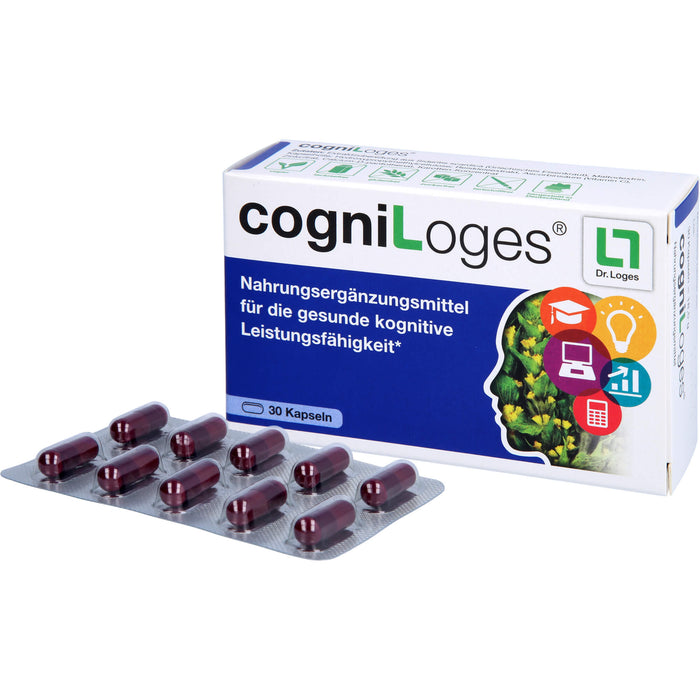 CogniLoges Kapseln zur Unterstützung der kognitiven Leistungsfähigkeit, 30 pc Capsules