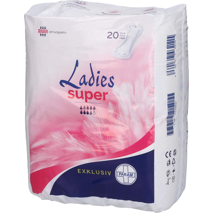 PARAM Ladies Super Inkontinenzeinlagen, 20 pc Dépôts