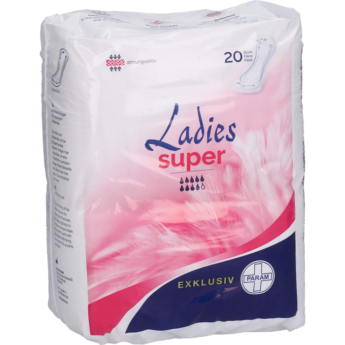 PARAM Ladies Super Inkontinenzeinlagen, 20 pc Dépôts