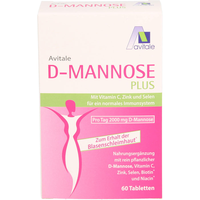 D-Mannose Plus 2000mg Tabl. m. Vit. u. Mineralst., 60 St TAB