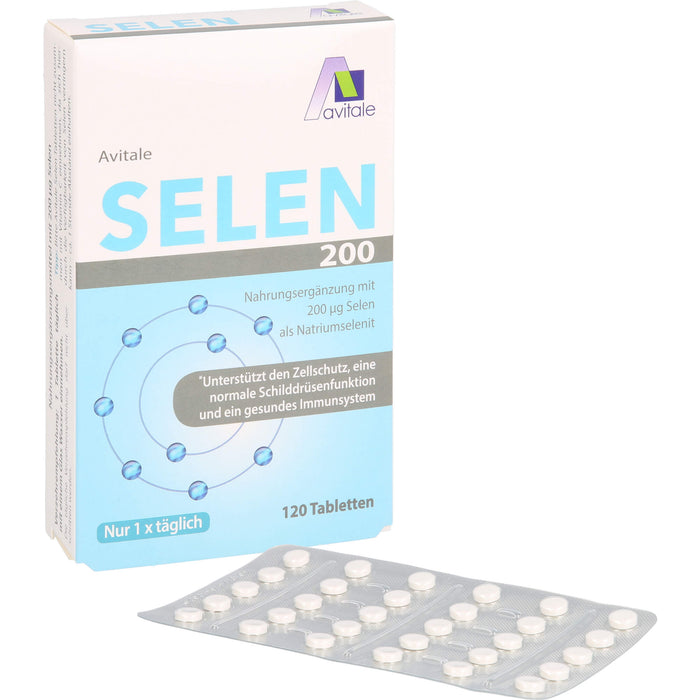 Avitale Selen 200 ug Tabletten unterstützt den Zellschutz, 120 pc Tablettes