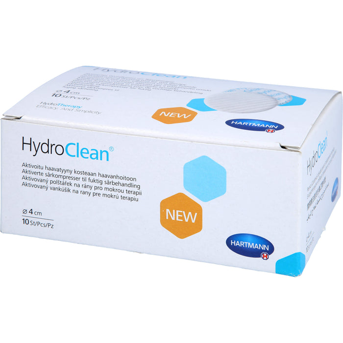 HydroClean Kompressen 4 cm rund steril, 10 St KOM