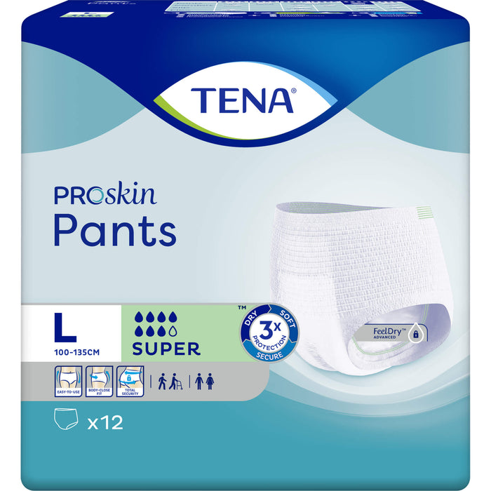 TENA Pants Super Large Einweghose, 12 pc Culottes à usage unique