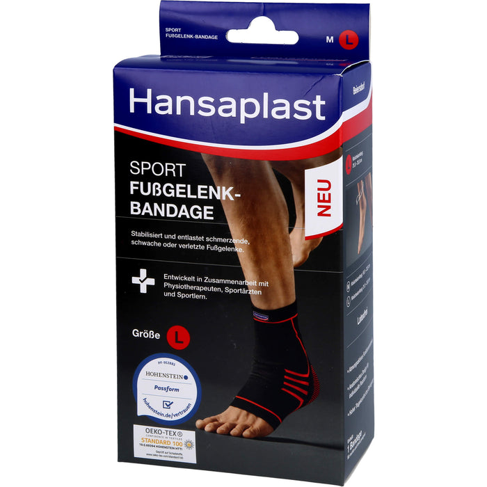 Hansaplast Sport Fußgelenk-Bandage Größe L, 1 pc Bandage