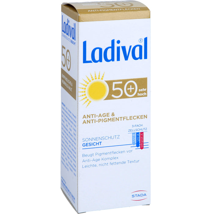 Ladival Anti-Age & Anti-Pigmentflecken 50+ Sonnenschutz Gesicht, 50 ml Cream