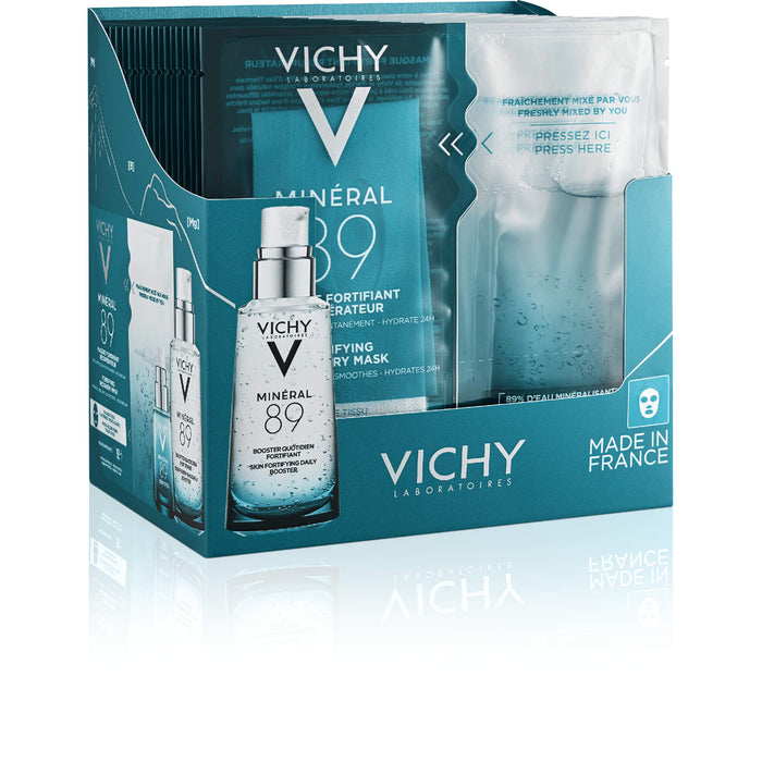 VICHY Mineral 89 Hyaluron-Boost Fresh-Mix Tuchmaske, 1 pc Masque facial