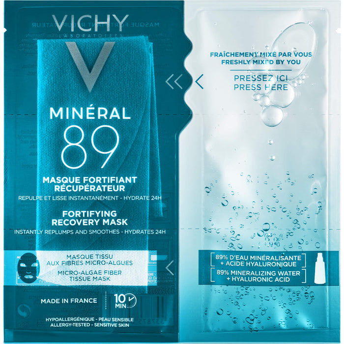 VICHY Mineral 89 Hyaluron-Boost Fresh-Mix Tuchmaske, 1 pcs. Face mask