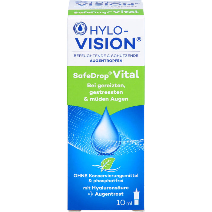 HYLO-VISION SafeDrop Vital Augentropfen, 10 ml Solution