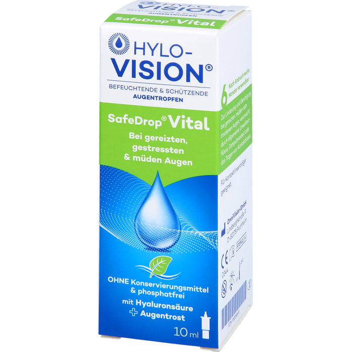 HYLO-VISION SafeDrop Vital Augentropfen, 10 ml Lösung