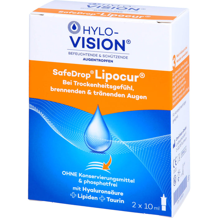 Hylo-Vision SafeDrop Lipocur, 2X10 ml ATR