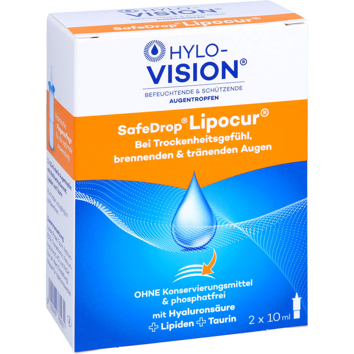 Hylo-Vision SafeDrop Lipocur, 2X10 ml ATR