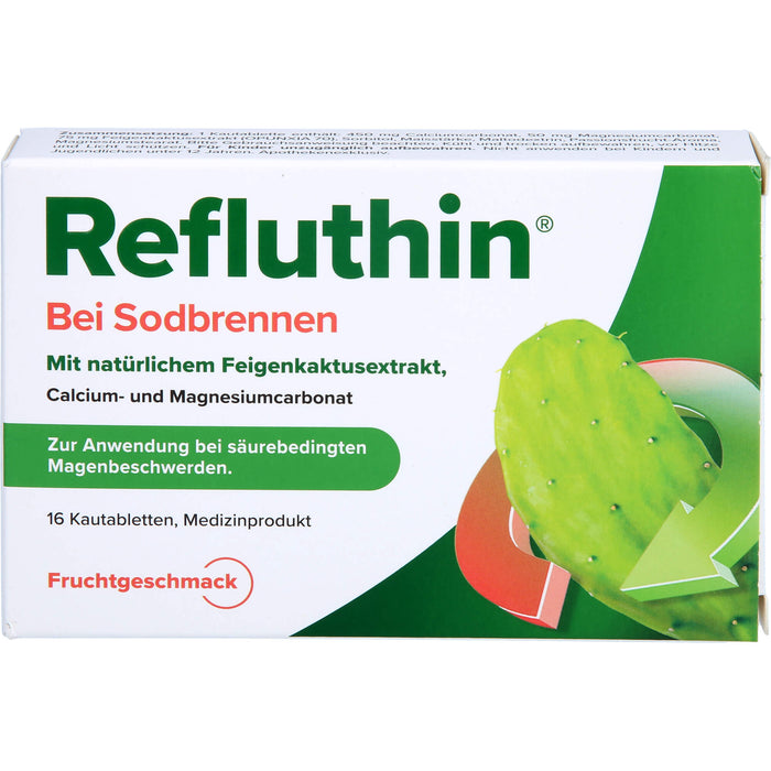 Refluthin bei Sodbrennen Kautabletten Frucht, 16 pcs. Tablets