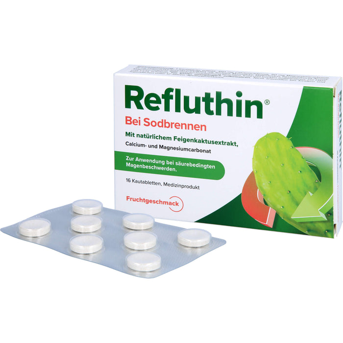 Refluthin bei Sodbrennen Kautabletten Frucht, 16 St. Tabletten