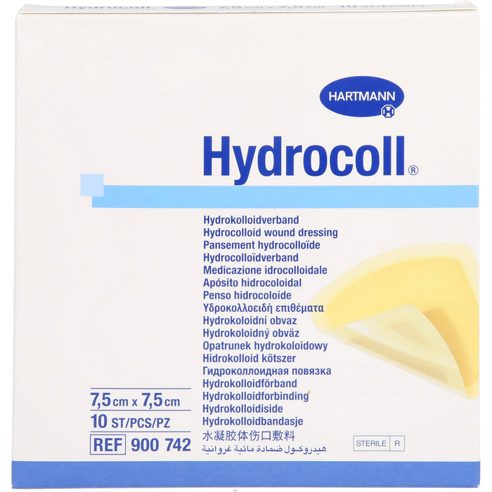 Hydrocoll Wundverband 7,5x7,5 cm, 10 St KOM