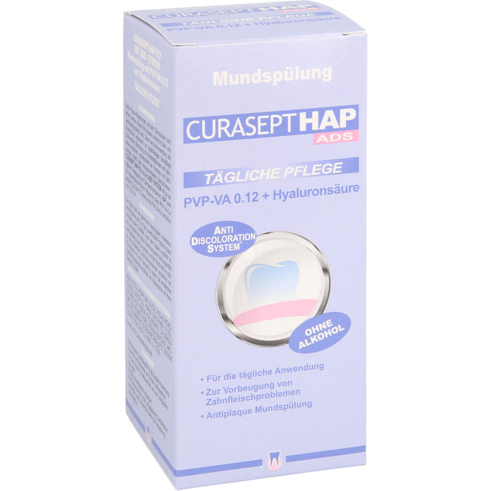 CURASEPT HAP012 PVP-VA 0,12 + Hyaluron Mundspülung, 200 ml Lösung