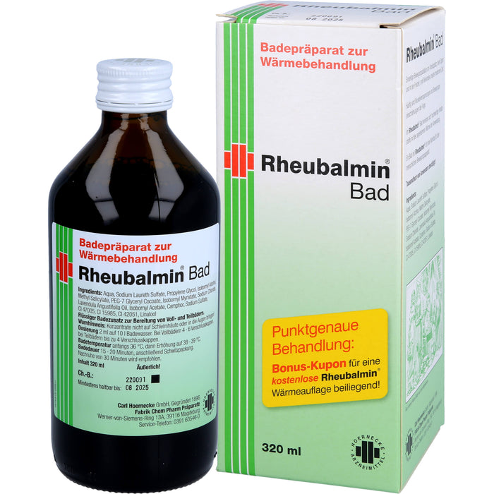 Rheubalmin Bad Badepräparat zur Wärmebehandlung, 320 ml Solution