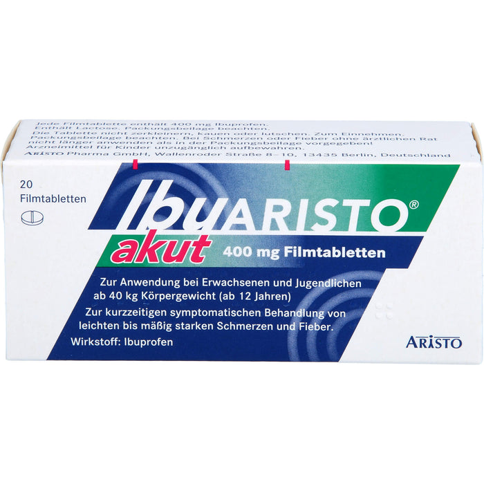 Ibuaristo Akut 400mg Fta, 20 St FTA