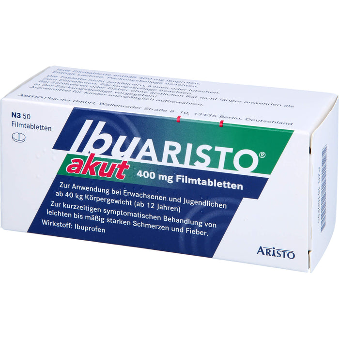 Ibuaristo Akut 400mg Fta, 50 St FTA