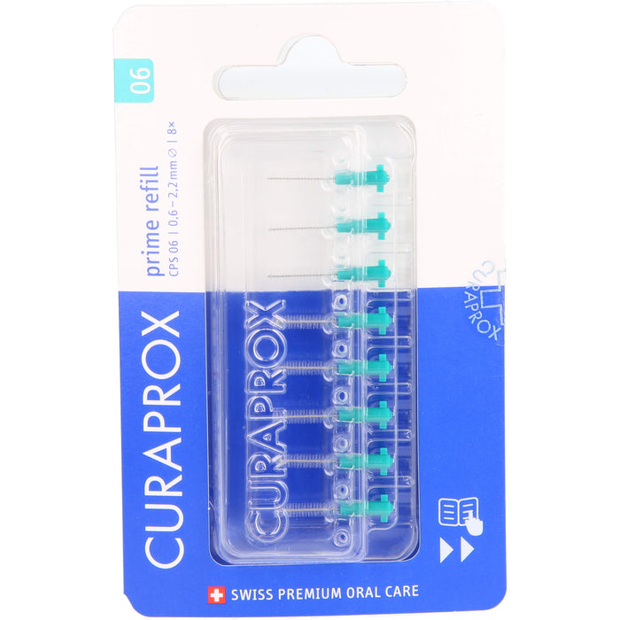 CURAPROX CPS 06 prime 8er refill Interdentalbürst., 8 pc Brosses interdentaires