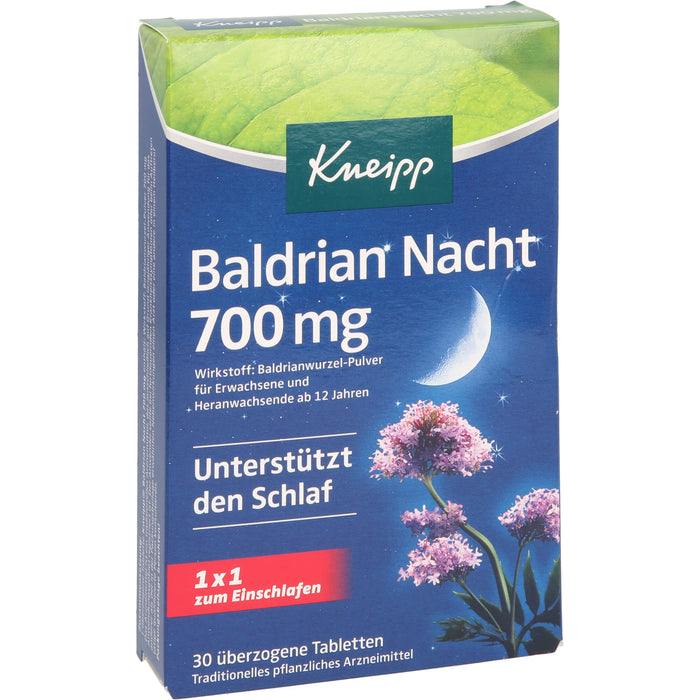 Kneipp Baldrian Nacht 700 mg, 30 St UTA